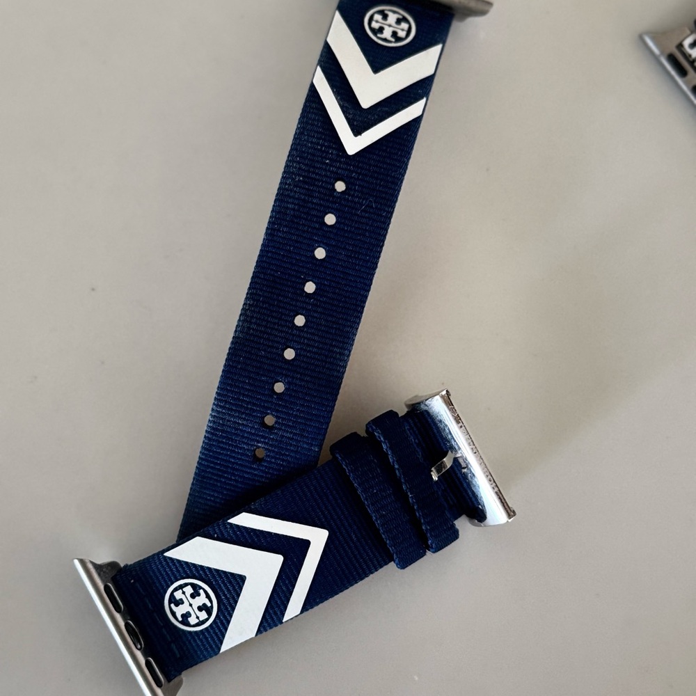 Tory Burch Navy Blue Watch Strap